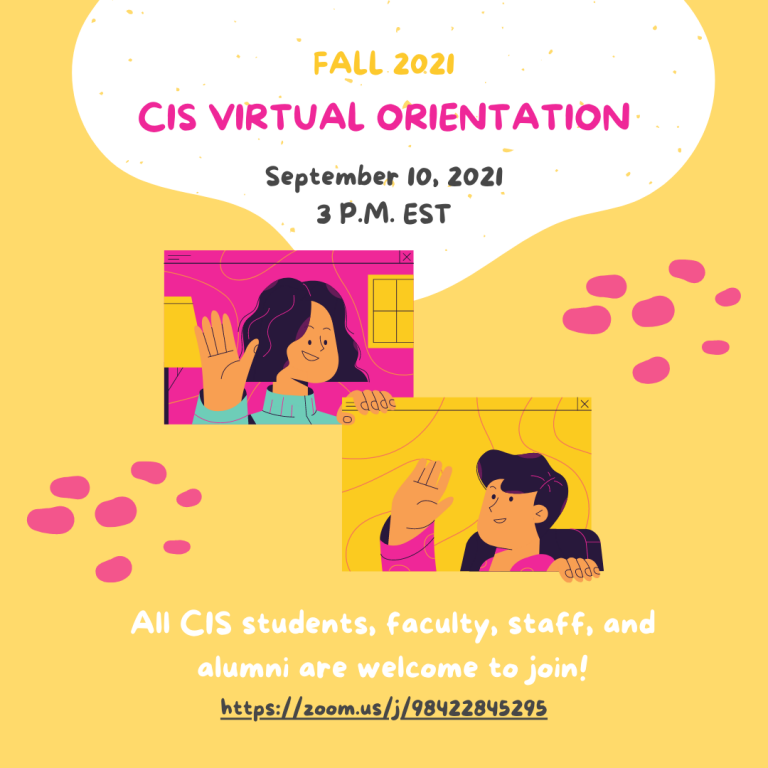 2021 Cis Virtual Orientation ← Itsa Uga